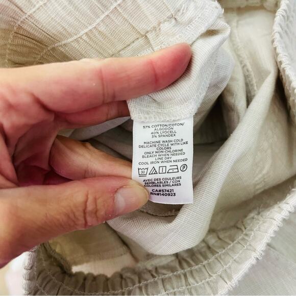 Loft tan coastal high waisted cropped jogger pants medium - Picture 7 of 7